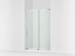 44-5/8"-47-5/8" W x 70-1/2" H sliding shower door with 1/4"-thick Crystal Clear glass