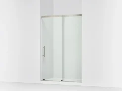 44-5/8"-47-5/8" W x 70-1/2" H sliding shower door with 1/4"-thick Crystal Clear glass