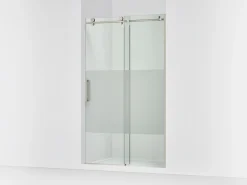 44-1/8"-47-7/8" W x 78" H sliding shower door with 3/8"-thick Crystal Clear glass