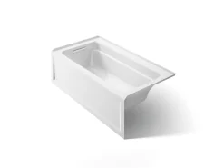 60" x 32" alcove bath, left drain