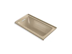 60" x 30" alcove bath, left drain