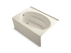 60" x 42" alcove bath, left drain
