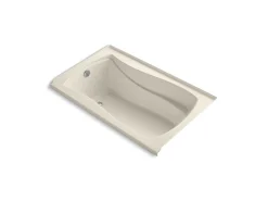 60" x 36" alcove bath, left drain