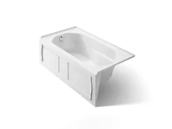60" x 32" alcove bath, left drain