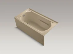 60" x 32" alcove bath, left drain
