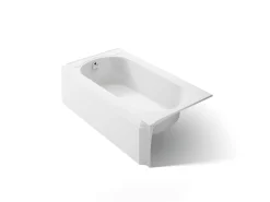 60" x 33-3/4" alcove bath, left drain