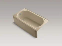 60" x 33-3/4" alcove bath, left drain