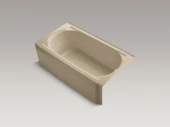 60" x 33-3/4" alcove bath, right drain