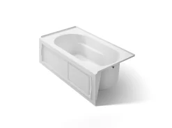 60" x 32" alcove bath, right drain