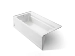 72" x 36" alcove bath with Bask® heated surface, left drain