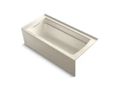 66" x 32" alcove Heated BubbleMassage™ air bath, left drain