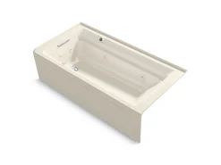 72" x 36" alcove Heated BubbleMassage™ air bath and whirlpool, left drain
