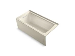 60" x 30" alcove Heated BubbleMassage™ air bath, left drain