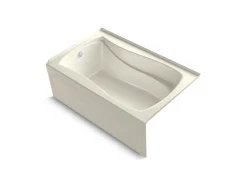 60" x 36" alcove Heated BubbleMassage™ air bath, left drain