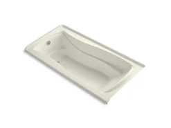 72" x 36" alcove Heated BubbleMassage™ air bath, left drain