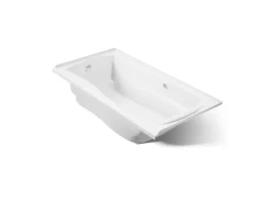 72" x 36" alcove Heated BubbleMassage™ air bath with Bask® heated surface, left drain