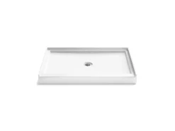 48" x 36" alcove shower base, center drain