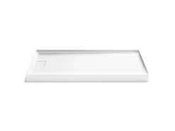 66" x 34" alcove shower base, left drain
