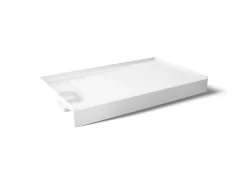 60" x 36" alcove shower base, left drain