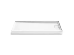 60" x 30" alcove shower base, right drain