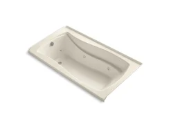 66" x 36" alcove whirlpool bath with Bask® heated surface, left drain