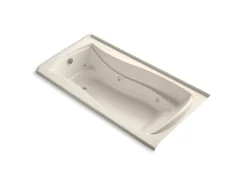 72" x 36" alcove whirlpool bath with Bask® heated surface, left drain
