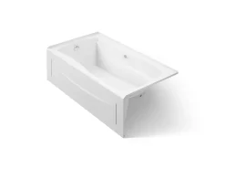 66" x 36" alcove whirlpool with alcove, left drain