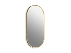 18" x 36" capsule framed mirror