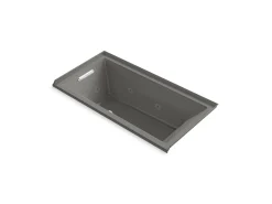 60" x 30" drop-in/alcove heated whirlpool bath, left drain