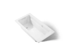 60" x 32" drop-in Heated BubbleMassage air bath with Bask® heated surface