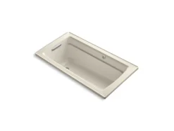 60" x 32" drop-in Heated BubbleMassage air bath with Bask® heated surface