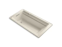 72" x 36" drop-in Heated BubbleMassage™ air bath with Bask® heated surface