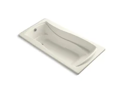 72-1/4" x 36-1/4" drop-in Heated BubbleMassage™ air bath