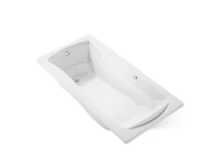 72-1/4" x 36-1/4" drop-in Heated BubbleMassage™ air bath with Bask® heated surface