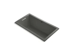 60" x 32" drop-in Heated BubbleMassage™ air bath with Bask® heated surface