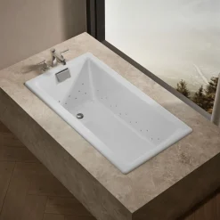 60" x 32" drop-in Heated BubbleMassage™ air bath