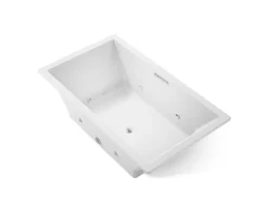72" x 42" drop-in heated whirlpool bath