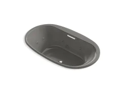 72" x 42" drop-in heated whirlpool bath