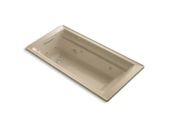 72" x 36" drop-in whirlpool bath