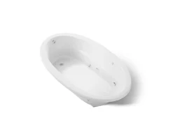 72" x 42" drop-in whirlpool bath