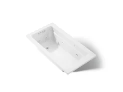 60" x 32" drop-in whirlpool bath with and Bask® heated surface