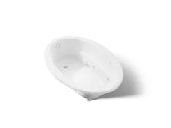 60" x 42" drop-in whirlpool bath with Bask® heated surface