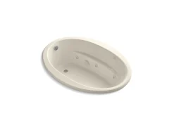 60" x 42" drop-in whirlpool bath with Bask® heated surface
