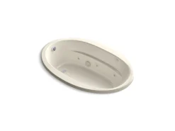 66" x 42" drop-in whirlpool bath with Bask® heated surface