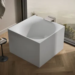 46" x 46" freestanding bath