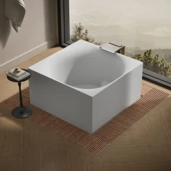 72" x 72" freestanding bath