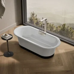 63" x 28-3/8" freestanding bath with base