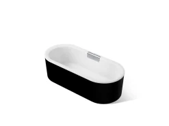 63" x 28-3/8" freestanding bath with shroud