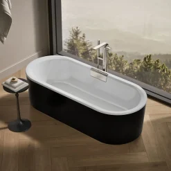 70-7/8" x 30-3/8" freestanding bath with shroud