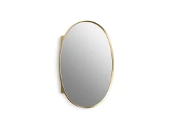 24" x 34" oval framed medicine cabinet